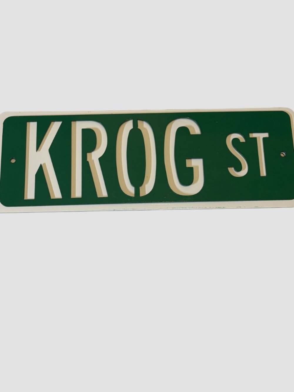 Krog Street Atlanta Metal Street Sign Tunnel Art Green White Wall Decor KSM ATL